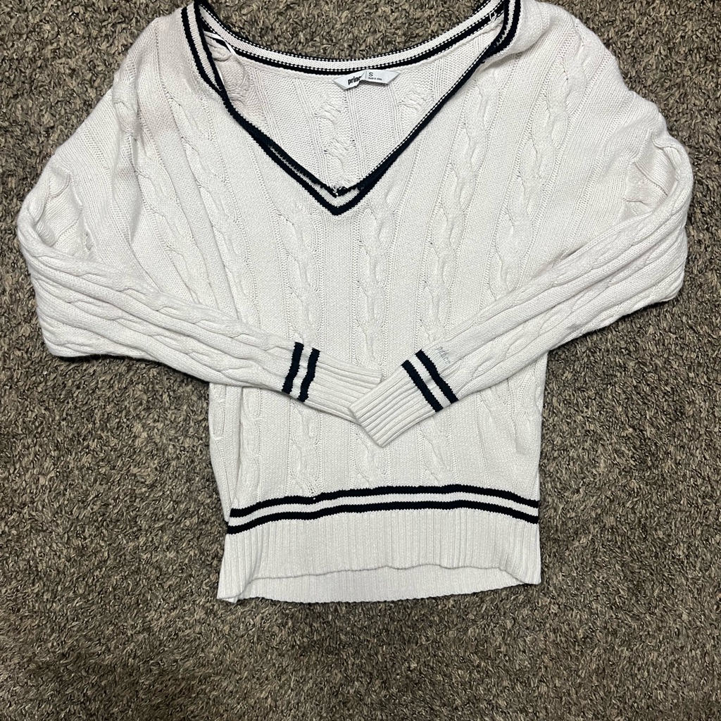 Vintage Prince Tennis Sweater  White